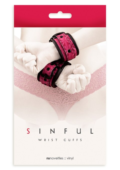 Kajdanki-SINFUL WRIST CUFFS PINK Kajdanki-SINFUL WRIST CUFFS PINK