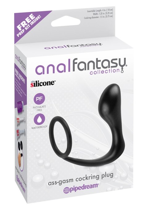 Plug-ASS-GASM COCKRING PLUG BLACK Plug-ASS-GASM COCKRING PLUG BLACK
