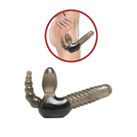 Potrójny strap-on penetracja waginy anusa punktu G Potrójny strap-on penetracja waginy anusa punktu G