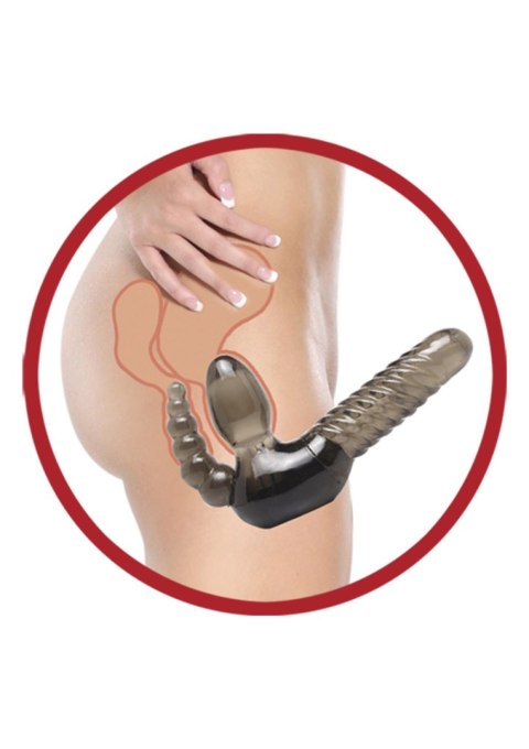 Potrójny strap-on penetracja waginy anusa punktu G Potrójny strap-on penetracja waginy anusa punktu G