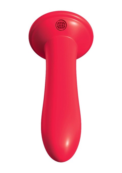 Uprząż strap-on z silikonowym gładkim dildo 13 cm