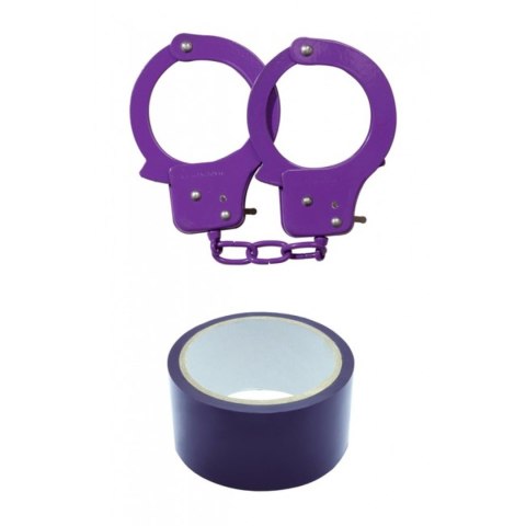 Kajdanki i taśma bondage do krępowania wiązania Kajdanki i taśma bondage do krępowania wiązania