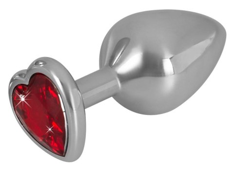 Ozdobny korek analny z sercem kryształek plug 8cm Ozdobny korek analny z sercem kryształek plug 8cm