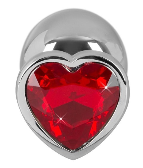 Ozdobny korek analny z sercem kryształek plug 8cm Ozdobny korek analny z sercem kryształek plug 8cm