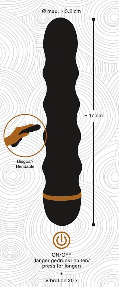 Wibrator analny waginalny penetrator 17cm 20trybów Wibrator analny waginalny penetrator 17cm 20trybów