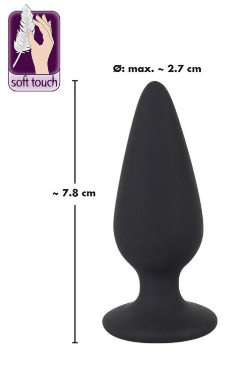 Zatyczka analna korek silikonowy sex plug mały 7cm Zatyczka analna korek silikonowy sex plug mały 7cm