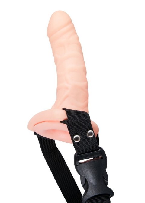 Wibrator jak penis na paskach uprząż dildo 17cm Wibrator jak penis na paskach uprząż dildo 17cm