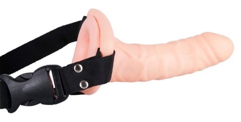 Wibrator jak penis na paskach uprząż dildo 17cm Wibrator jak penis na paskach uprząż dildo 17cm