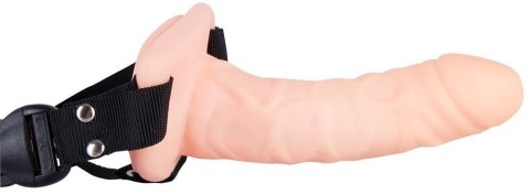 Wibrator jak penis na paskach uprząż dildo 17cm Wibrator jak penis na paskach uprząż dildo 17cm