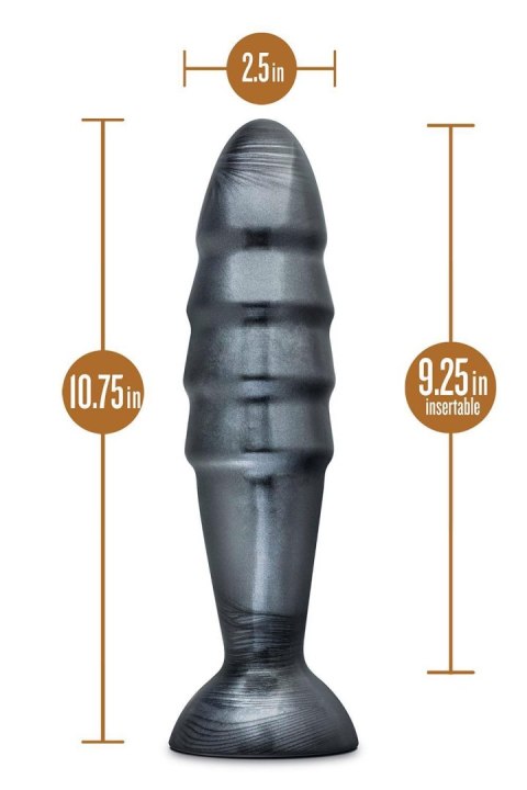 Czarny gruby silikonowy plug zatyczka korek analny Czarny gruby silikonowy plug zatyczka korek analny
