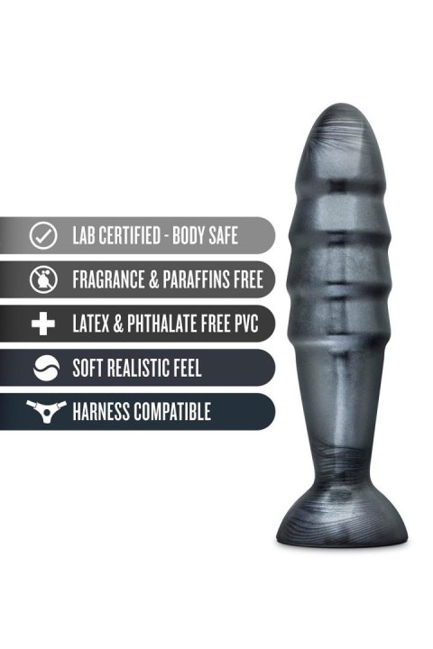 Czarny gruby silikonowy plug zatyczka korek analny Czarny gruby silikonowy plug zatyczka korek analny