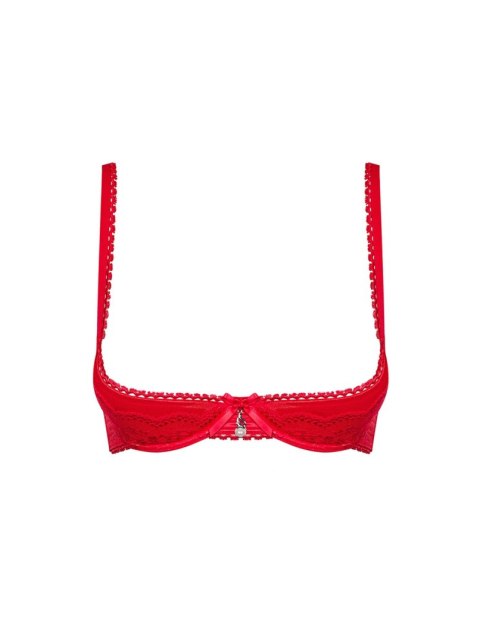 Czerwony otwarty sex półbiustonosz obsessive s/m Czerwony otwarty sex półbiustonosz obsessive s/m