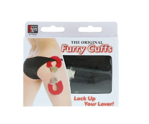 Kajdanki-METAL HANDCUFF WITH PLUSH BLACK Kajdanki-METAL HANDCUFF WITH PLUSH BLACK