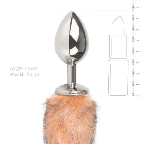 Korek analny lisi ogon plug z futerkiem zatyczka Korek analny lisi ogon plug z futerkiem zatyczka