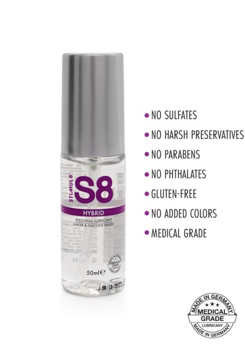 Lubrykant na bazie wody S8 Hybrid Lube 50ml Lubrykant na bazie wody S8 Hybrid Lube 50ml
