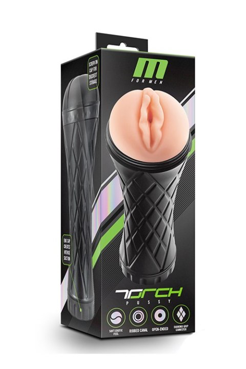 Masturbator-M FOR MEN THE TORCH PUSSY VANILLA Masturbator-M FOR MEN THE TORCH PUSSY VANILLA