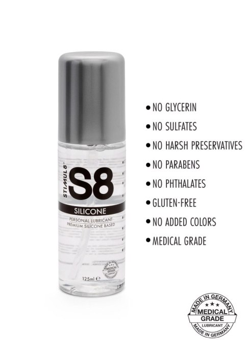 Żel-S8 Premium Silicone Lube 125ml Żel-S8 Premium Silicone Lube 125ml