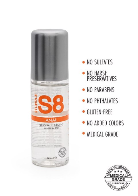 Żel-S8 WB Anal Lube 125ml Żel-S8 WB Anal Lube 125ml