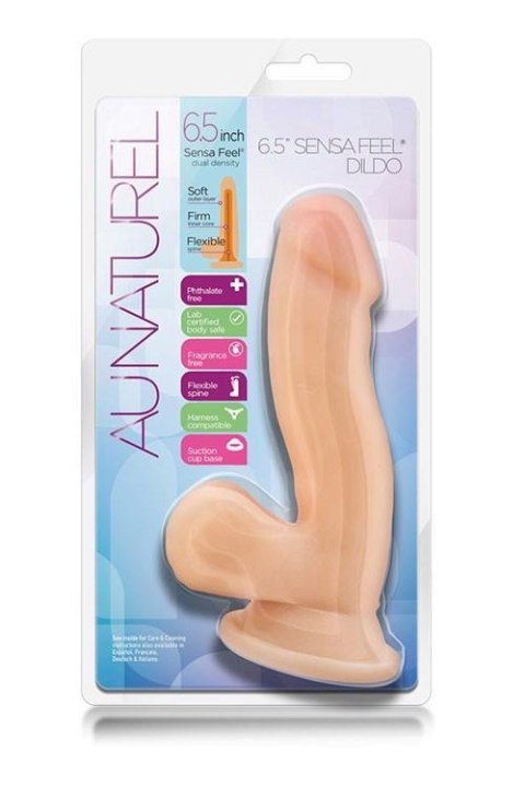 Giętkie miękkie dildo z mocną przyssawką 16,5 cm