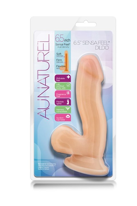 Giętkie miękkie dildo z mocną przyssawką 16,5 cm