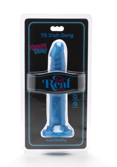 Niebieskie silikonowe dildo z przyssawką 19 cm Niebieskie silikonowe dildo z przyssawką 19 cm