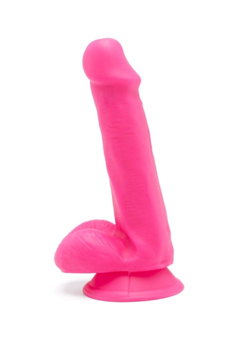 Silikonowy penis dildo z jądrami przyssawką 15cm Silikonowy penis dildo z jądrami przyssawką 15cm
