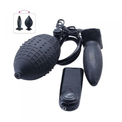 Wibrujący korek analny sex zatyczka pompowana 11cm Wibrujący korek analny sex zatyczka pompowana 11cm