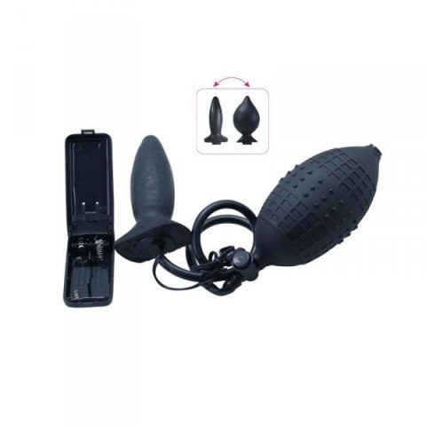 Wibrujący korek analny sex zatyczka pompowana 11cm Wibrujący korek analny sex zatyczka pompowana 11cm