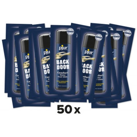 Żel-pjur Backdoor Comfort glide 2ml.-waterbased lubricant with hyaluronan - 50 sztuk Żel-pjur Backdoor Comfort glide 2ml.-waterbased lubricant with hyaluronan - 50 sztuk