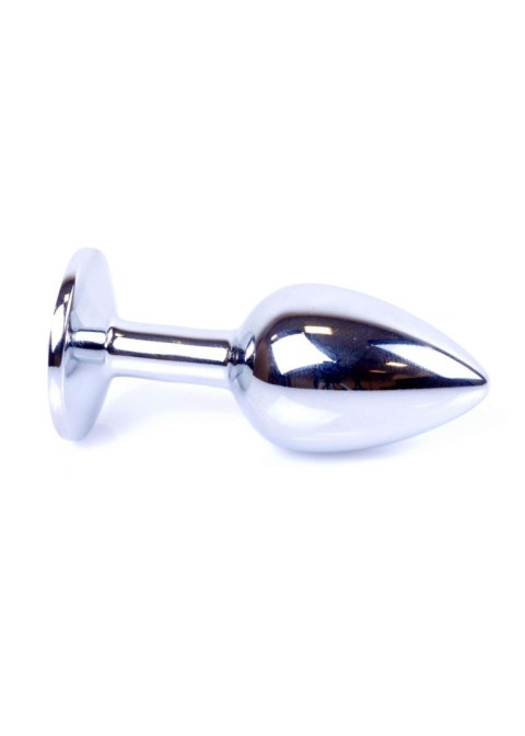 Metalowy korek analny stalowy plug kryształ 7cm Metalowy korek analny stalowy plug kryształ 7cm