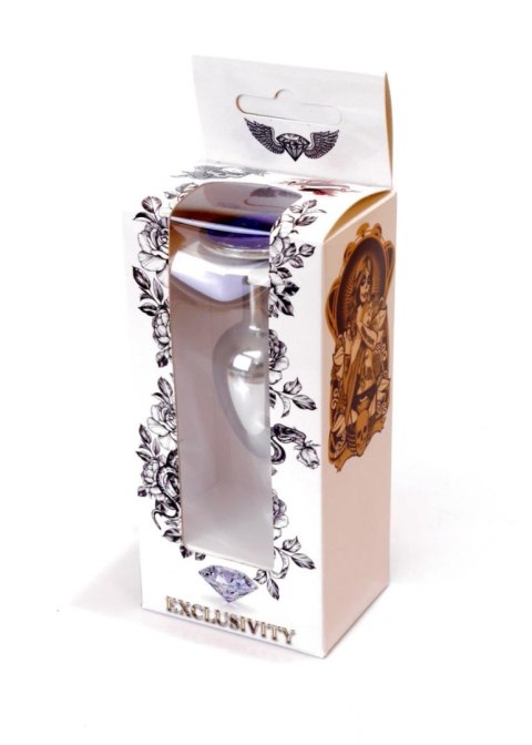 Metalowy korek analny stalowy plug kryształ 7cm Metalowy korek analny stalowy plug kryształ 7cm