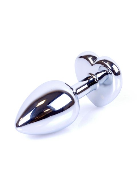 Metalowy plug analny korek do odbytu z sercem 7cm Metalowy plug analny korek do odbytu z sercem 7cm