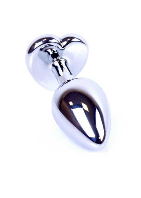 Metalowy plug analny korek do odbytu z sercem 7cm Metalowy plug analny korek do odbytu z sercem 7cm