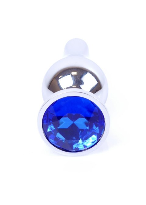 Stalowy korek analny plug do anusa kryształek 9cm Stalowy korek analny plug do anusa kryształek 9cm