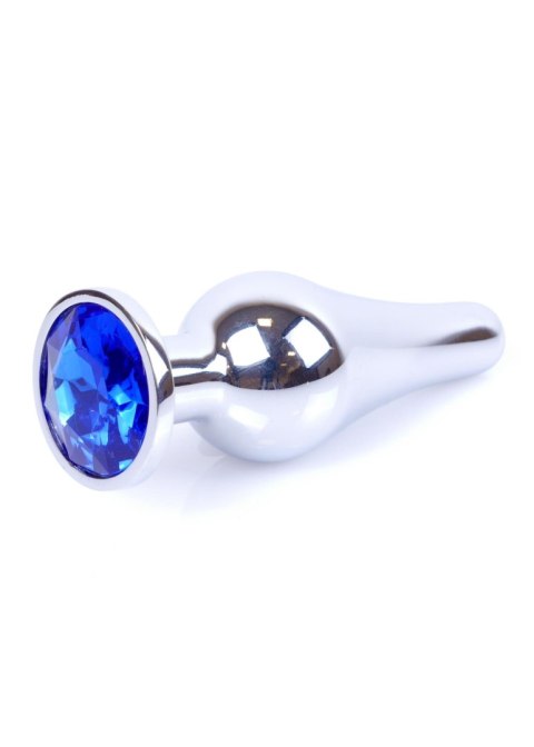 Stalowy korek analny plug do anusa kryształek 9cm Stalowy korek analny plug do anusa kryształek 9cm