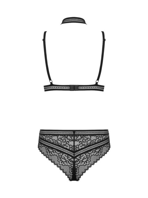 Komplet obroża biustonosz figi sex obsessive l/xl