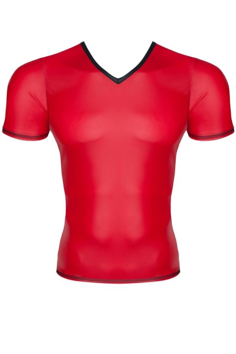 Męski t-shirt z wetlooka w serek s Męski t-shirt z wetlooka w serek s