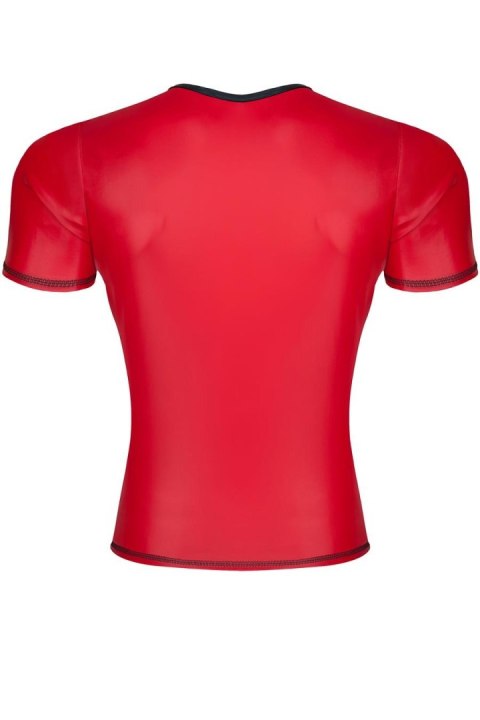 Męski t-shirt z wetlooka w serek s Męski t-shirt z wetlooka w serek s