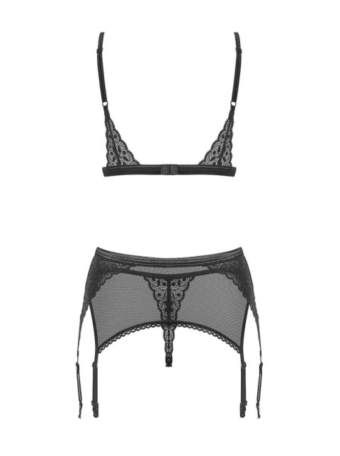 Sexy komplet biustonosz pas stringi obsessive l/xl