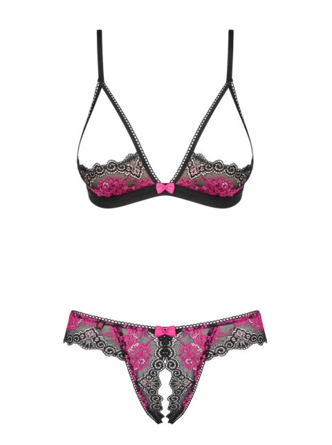 Wycięte stringi stanik sex komplet obsessive l/xl