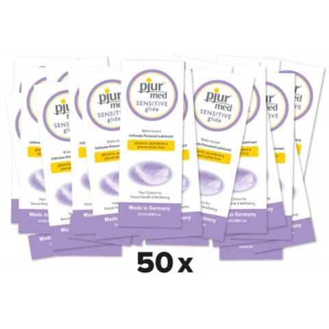 Żel-pjur 2 ml-MED Sensitive glide - 50 sztuk Żel-pjur 2 ml-MED Sensitive glide - 50 sztuk