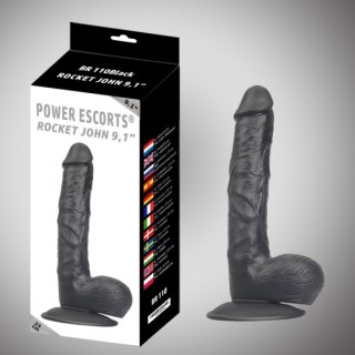 Dildo jak penis duże jądra mocna przyssawka 23cm