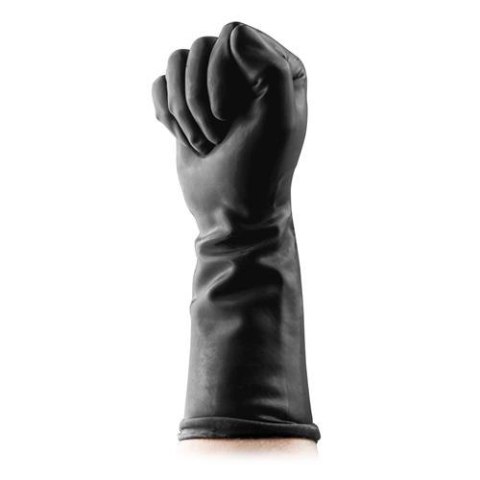 Gładka czarna rękawiczka fisting latex sex pięść Gładka czarna rękawiczka fisting latex sex pięść
