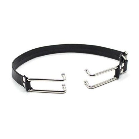 Metalowy rozwieracz ust na pasach knebel bondage Metalowy rozwieracz ust na pasach knebel bondage