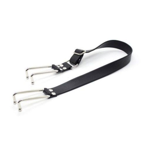 Metalowy rozwieracz ust na pasach knebel bondage Metalowy rozwieracz ust na pasach knebel bondage