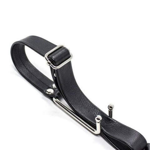 Metalowy rozwieracz ust na pasach knebel bondage Metalowy rozwieracz ust na pasach knebel bondage