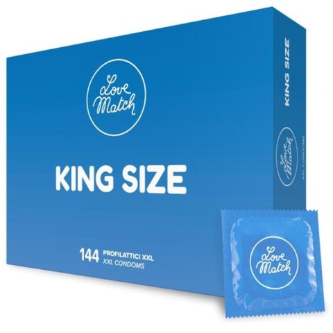 Prezerwatywy Love Match King Szie XXL 144 sztuki Prezerwatywy Love Match King Szie XXL 144 sztuki