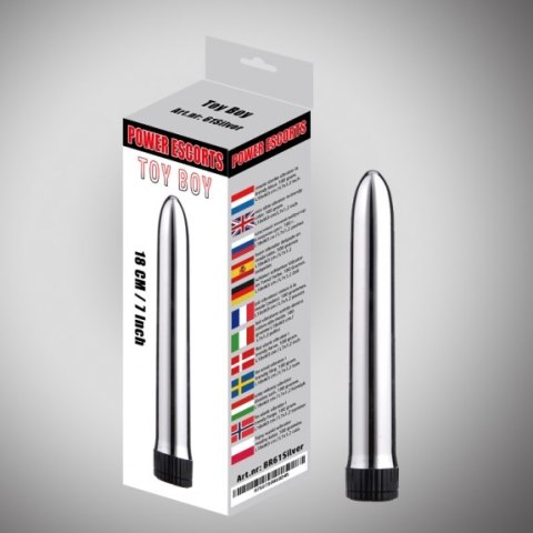 Smukły klasyczny wibrator uniwersalny kształt 18cm Smukły klasyczny wibrator uniwersalny kształt 18cm