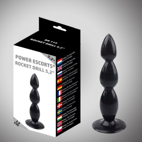 Zatyczka analna kulki koraliki z przyssawką 13cm Zatyczka analna kulki koraliki z przyssawką 13cm