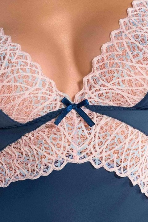 Bielizna-SELINA CHEMISE navy blue XXL/XXXL - Casmir Bielizna-SELINA CHEMISE navy blue XXL/XXXL - Casmir